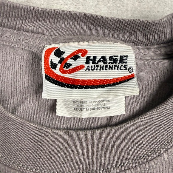 Rusty Wallace Shirt Mens Medium Gray Vtg All Over Print Chase Authentics Racing - Picture 4 of 12